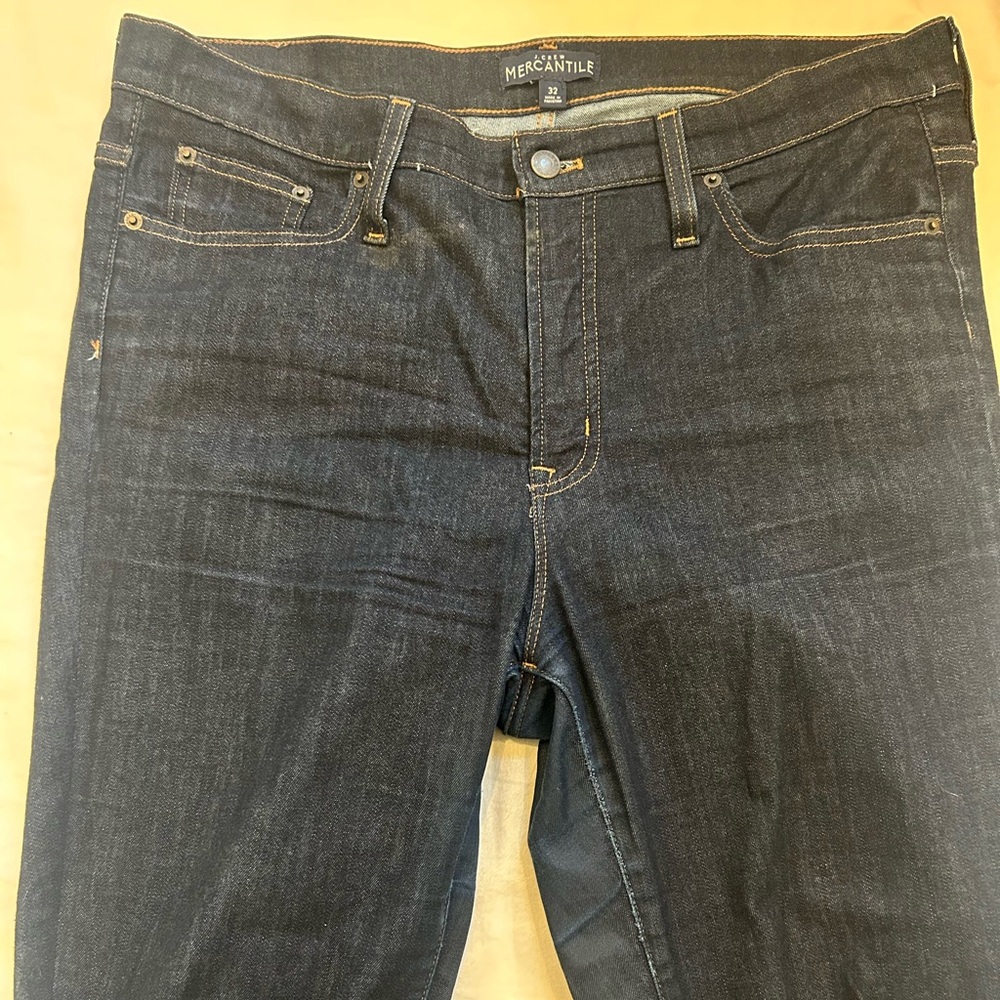 J. Crew Dark Indigo Straight Leg Jeans